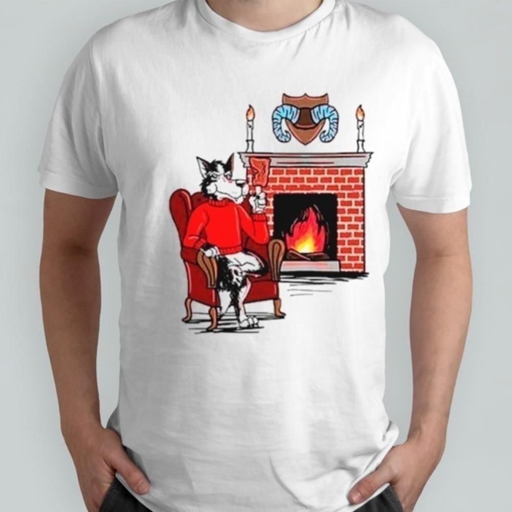 Nc State Wolfpack Fireplace Win Game Day Fans Unisex Tshirt